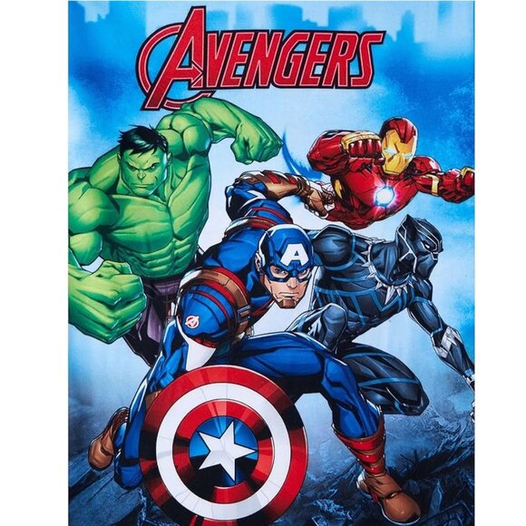 Boys Girls Marvel AVENGERS 2 pc Fleece Brushed Jersey Pajamas Size  8 10/12 NWT - Picture 2 of 3